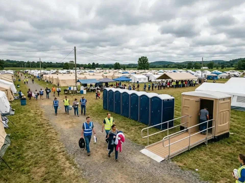 disaster-relief-camp-restrooms-010 — frequently asked questions, Dumpster & Portable Bathrooms Rental in Le Claire, IA